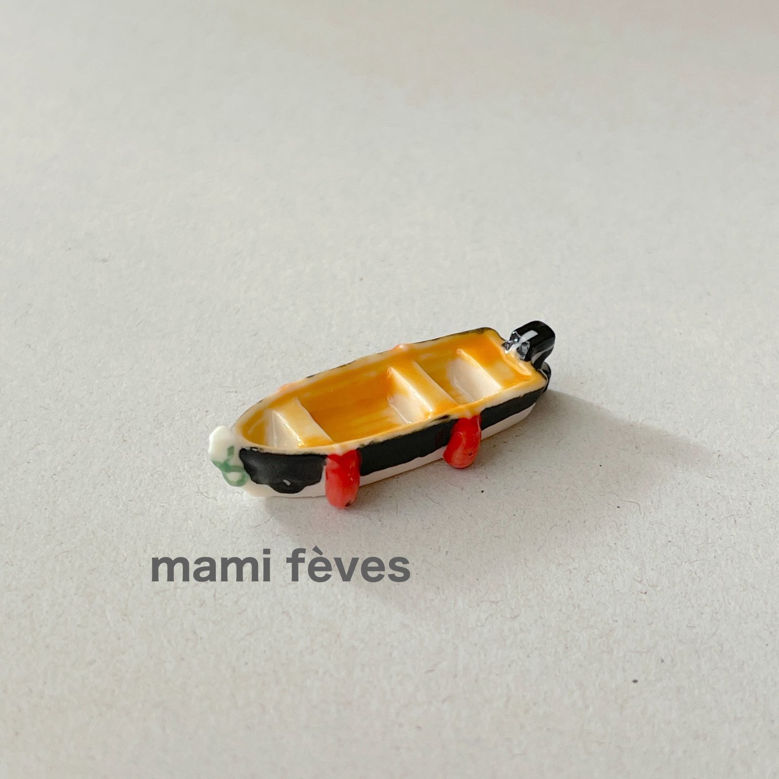 フェーヴ 小さなボート⑧ 2008年 フランス フェーブ ミニチュア陶器