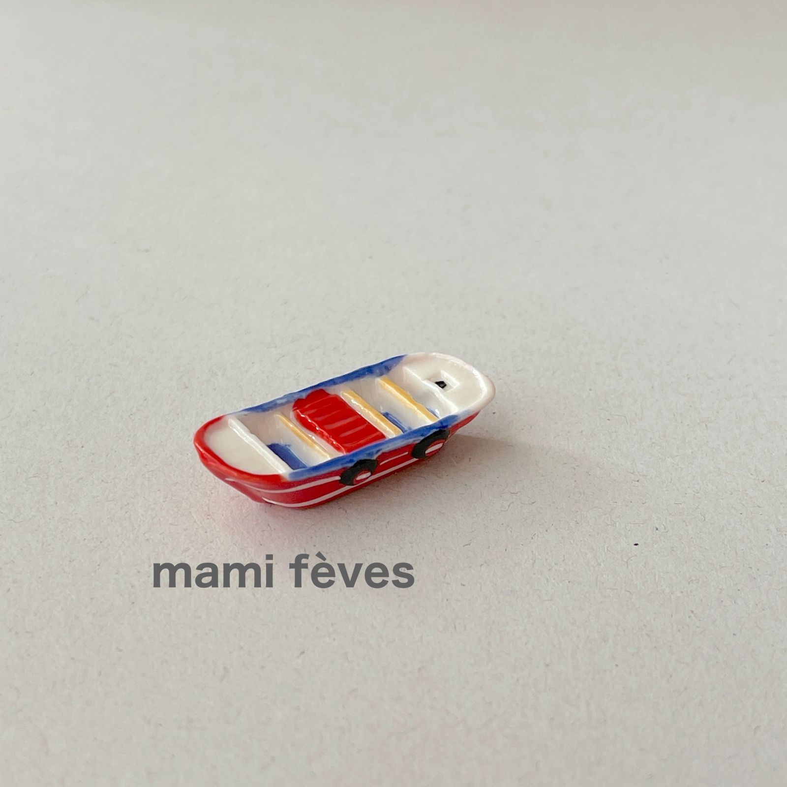 フェーヴ 小さなボート⑨ 2008年 フランス フェーブ ミニチュア陶器