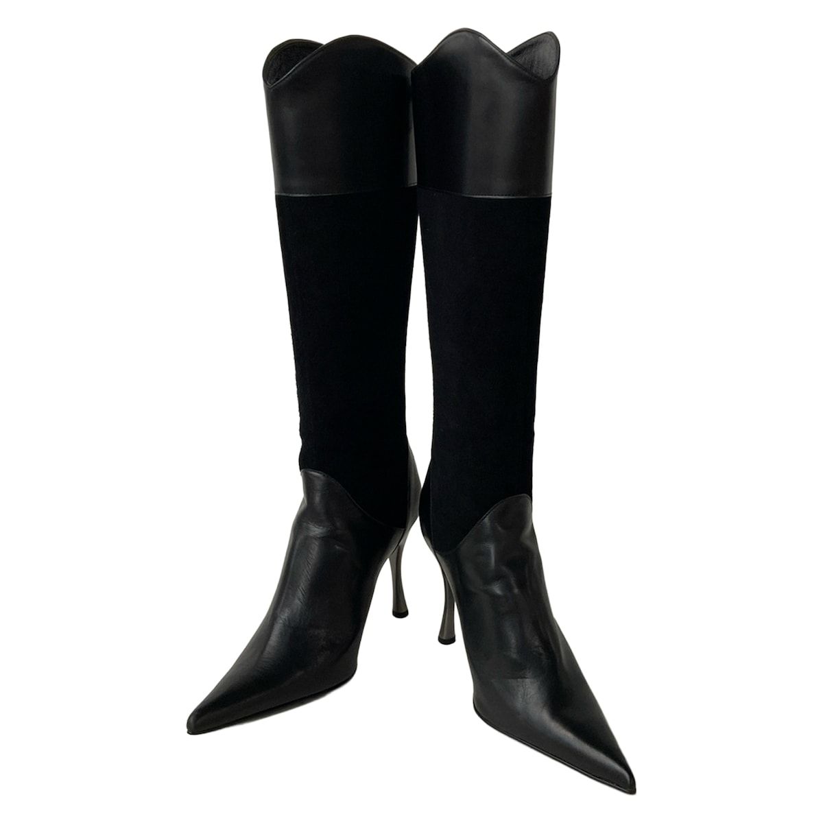 COMEX コメックス ロングブーツ 22 1 2 レディース - 黒 レザー