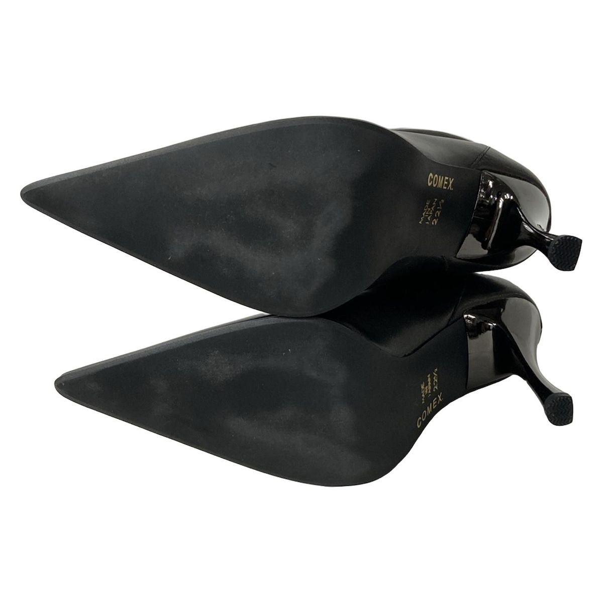  COMEX コメックス ロングブーツ 22 1 2 レディース - 黒 レザー ロングブーツ ブーツ