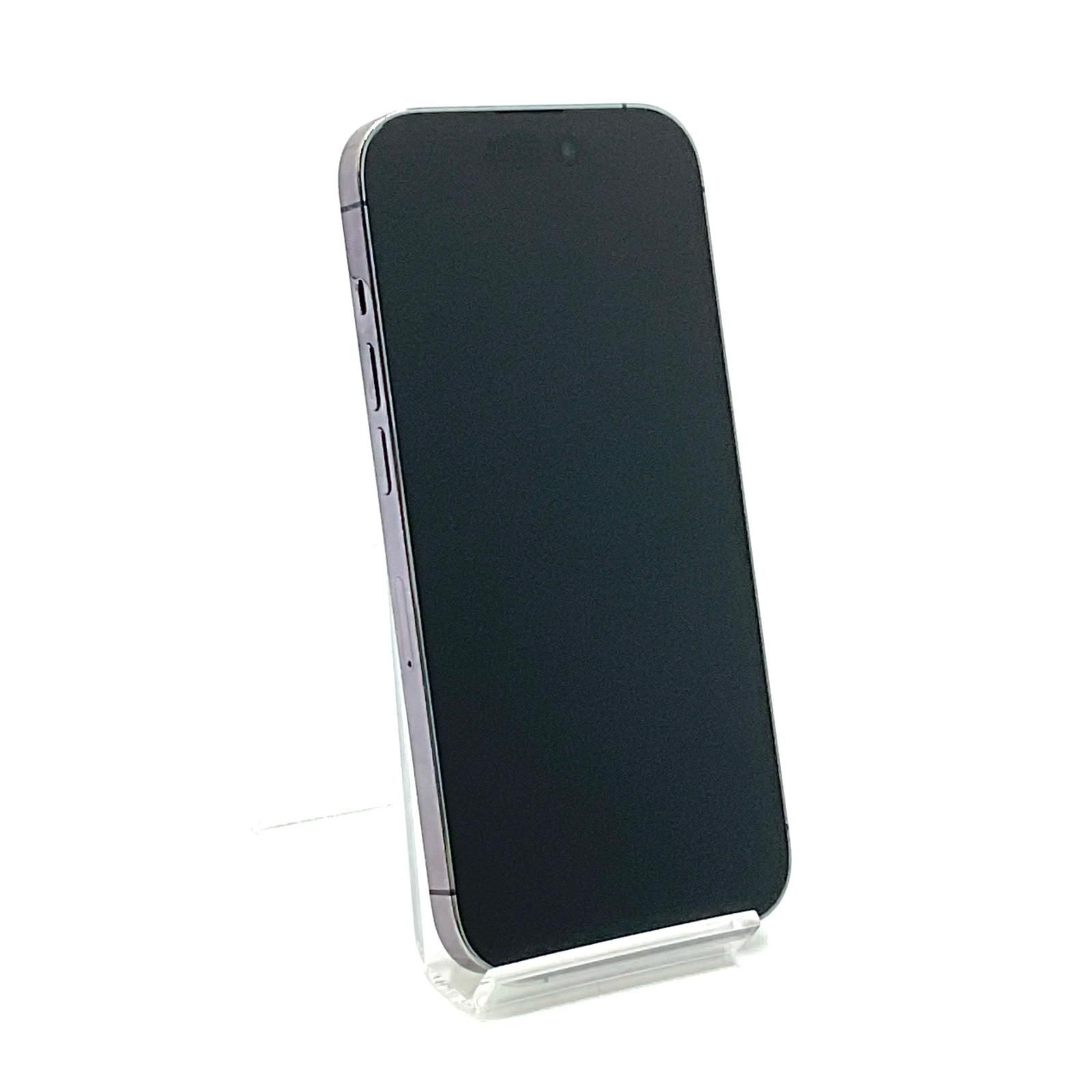 iPhone 14 Pro 128 GB ディープパープル SIMフリー 白ロム 82 難有