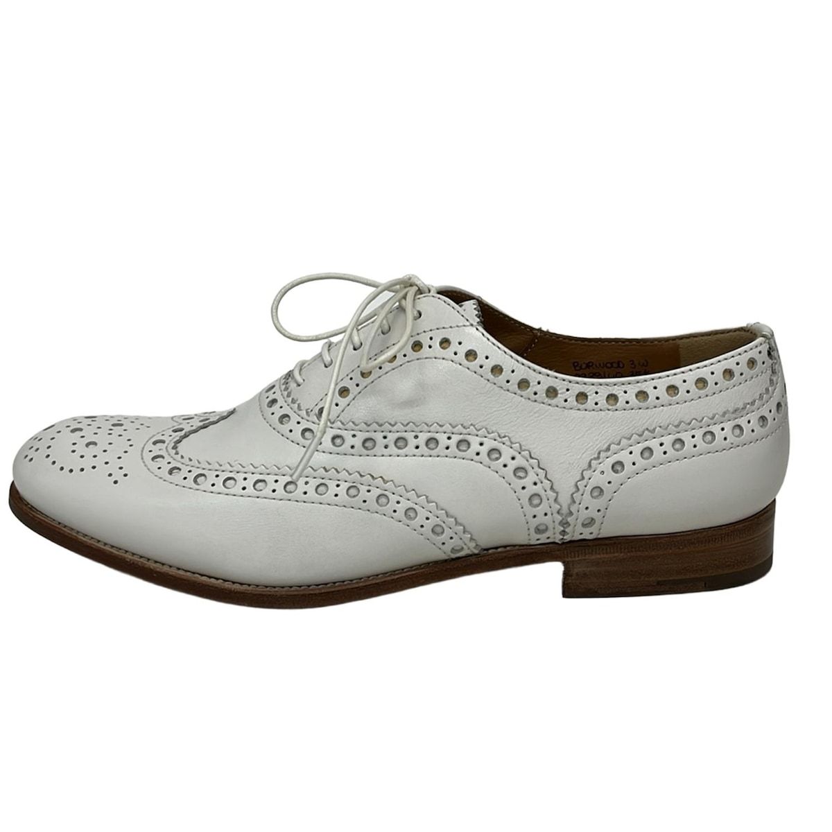 Church s チャーチ シューズ 35 1|2 レディース - 白 ウィングチップ レザー