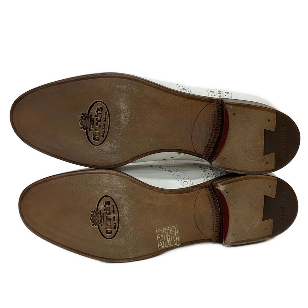 白 ウィングチップ