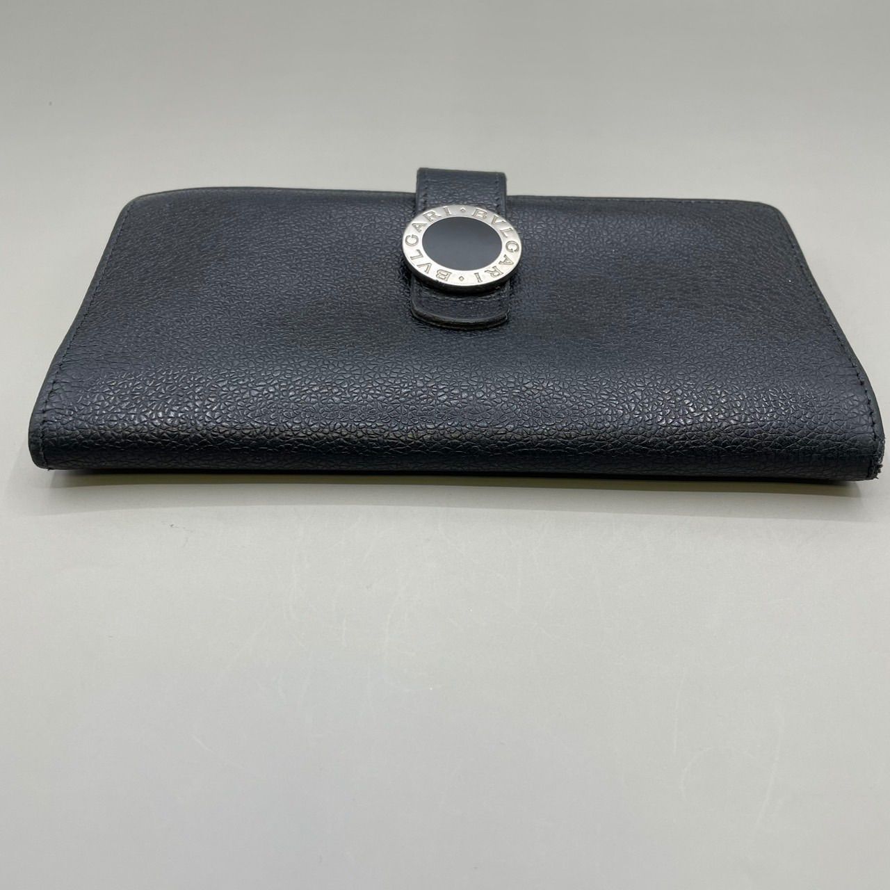 美品 BVLGARI ブルガリ 長財布 ロングウォレット サークルロゴ ロゴ型