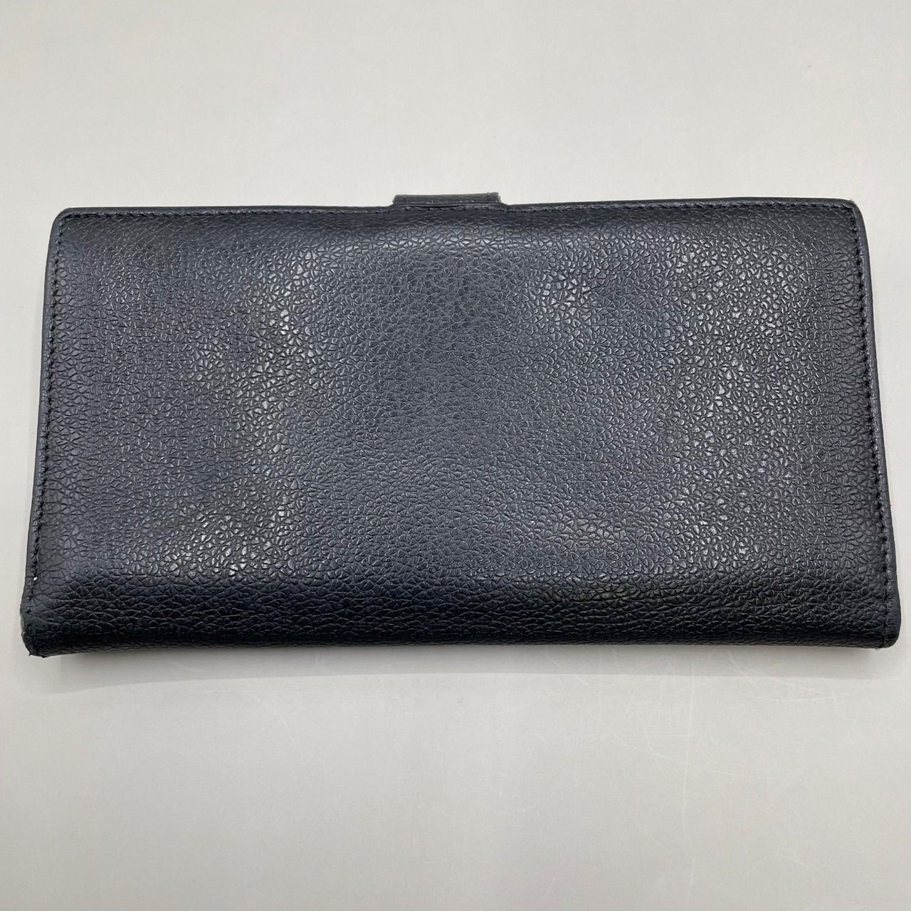 美品 BVLGARI ブルガリ 長財布 ロングウォレット サークルロゴ ロゴ型