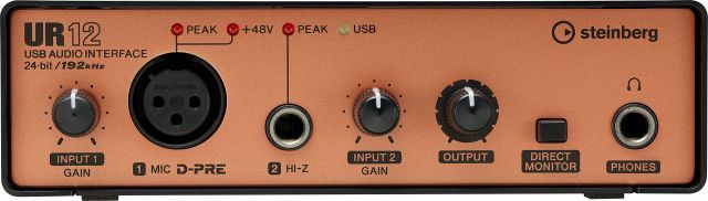 Steinberg スタインバーグ USB オーディオインターフェース UR 12 Black Copper Model B