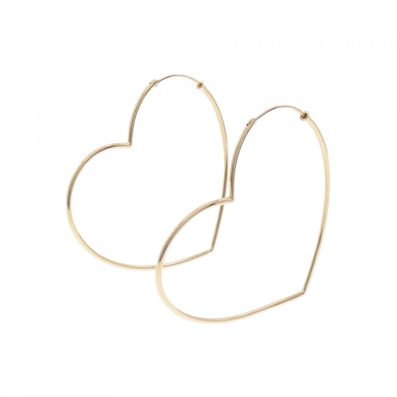 スタージュエリー K 18 YG ハート ピアス