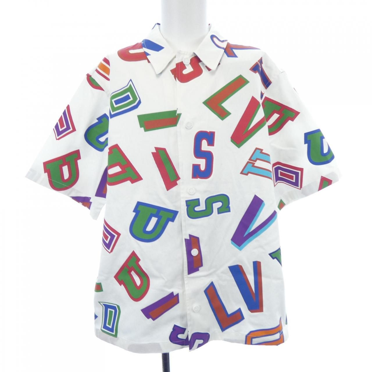 ルイヴィトン LOUIS VUITTON NBAバスケットボールレターオーバーシャツ S Sシャツ