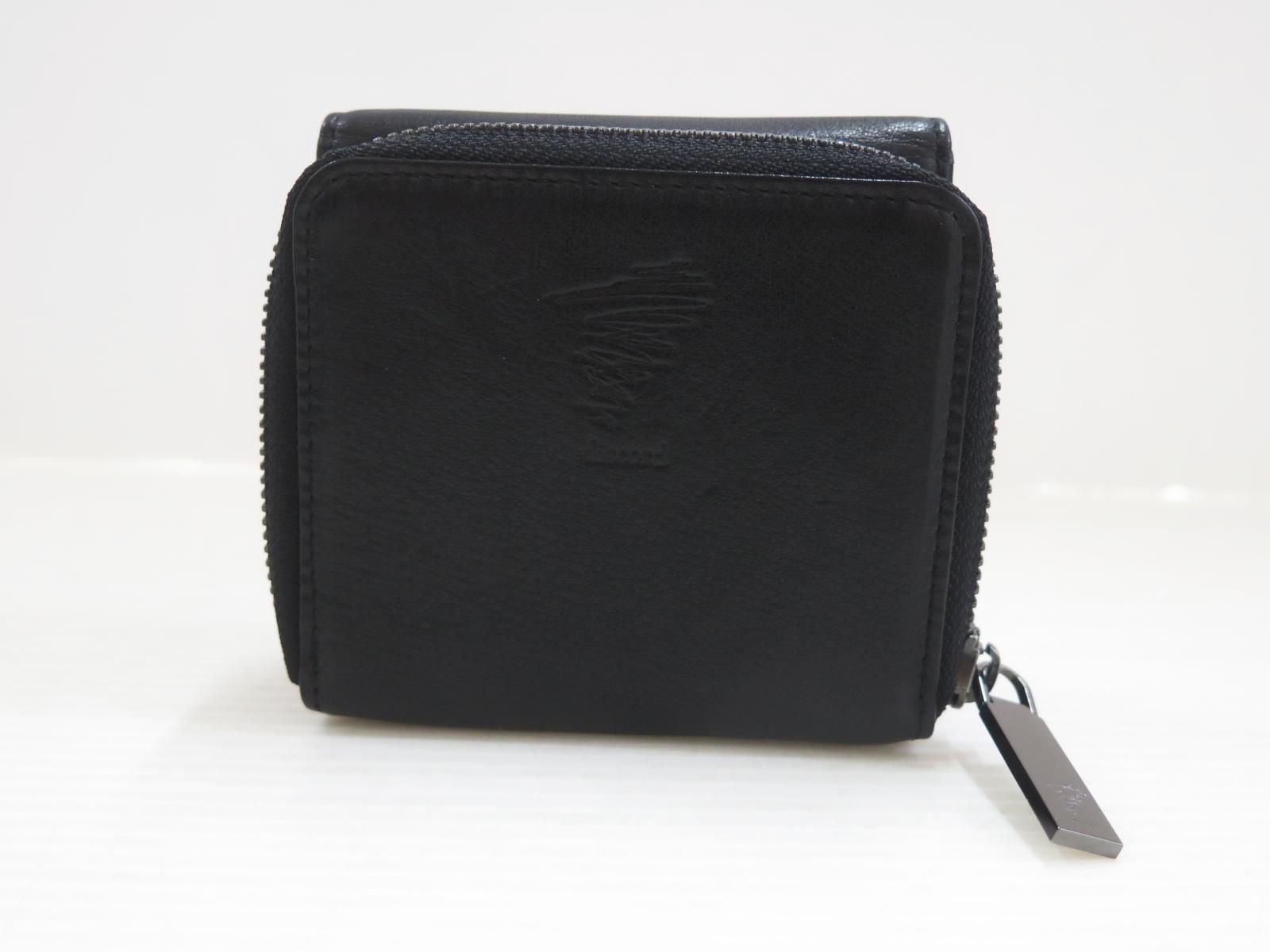 2146 discord Yohji Yamamoto ディスコードヨウジヤマモト DV-A 15-726 レザー 三つ折り財布