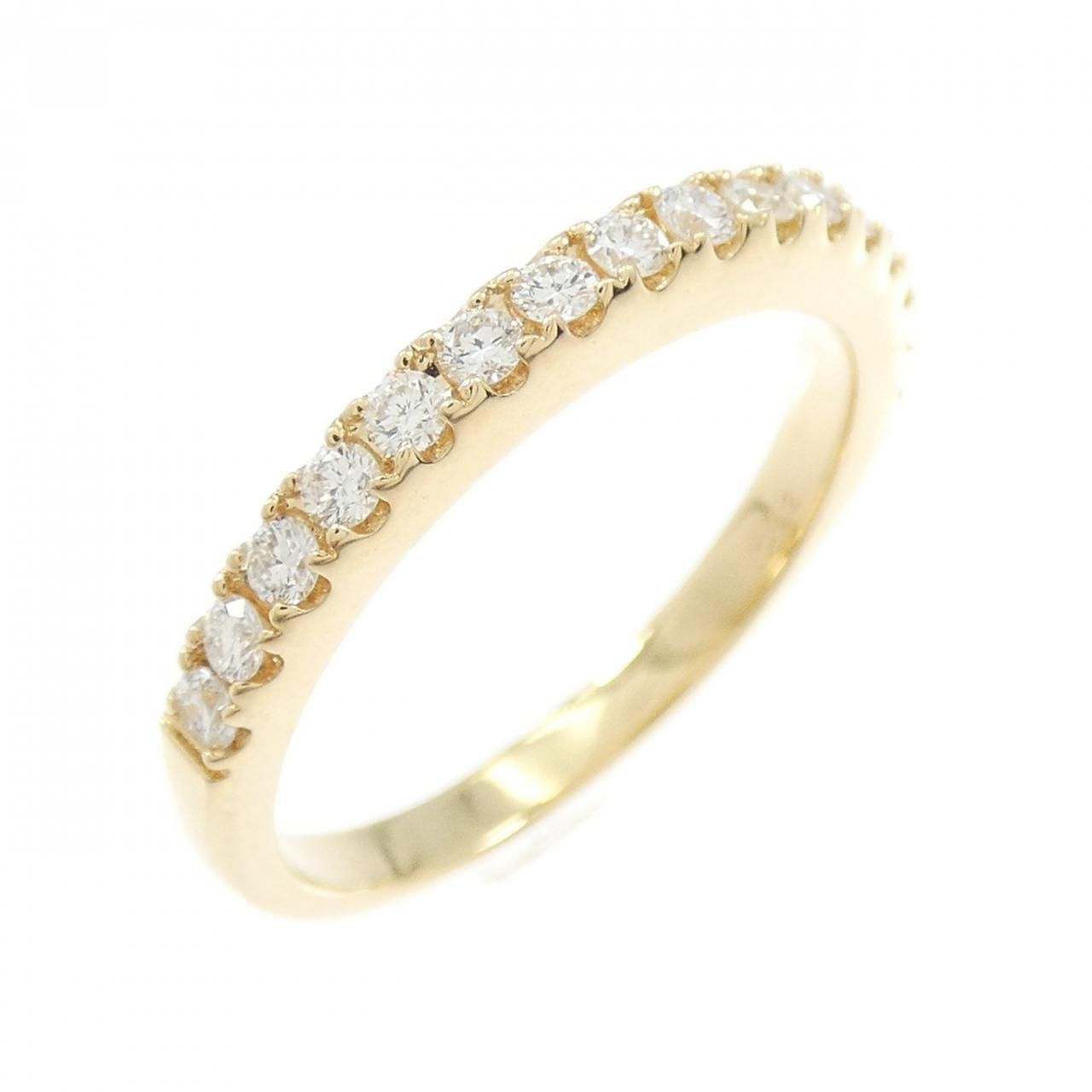 リメイク K 18 YG ハーフエタニティ ダイヤモンド リング 0.32 CT