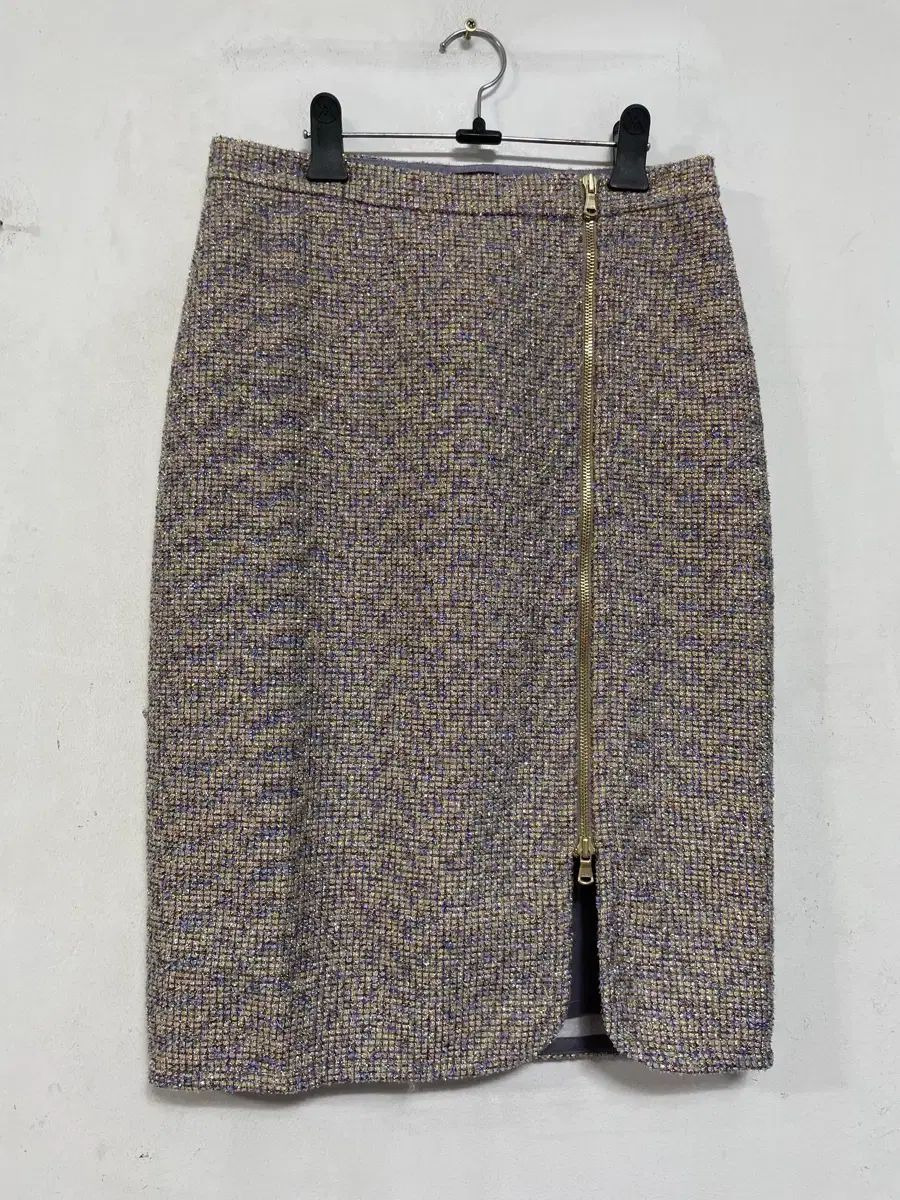 J.Crew ジェイクルー ツイードスタイル スカート ツーウェイ ジッパー 金糸 スーツ オフィス ゲスト