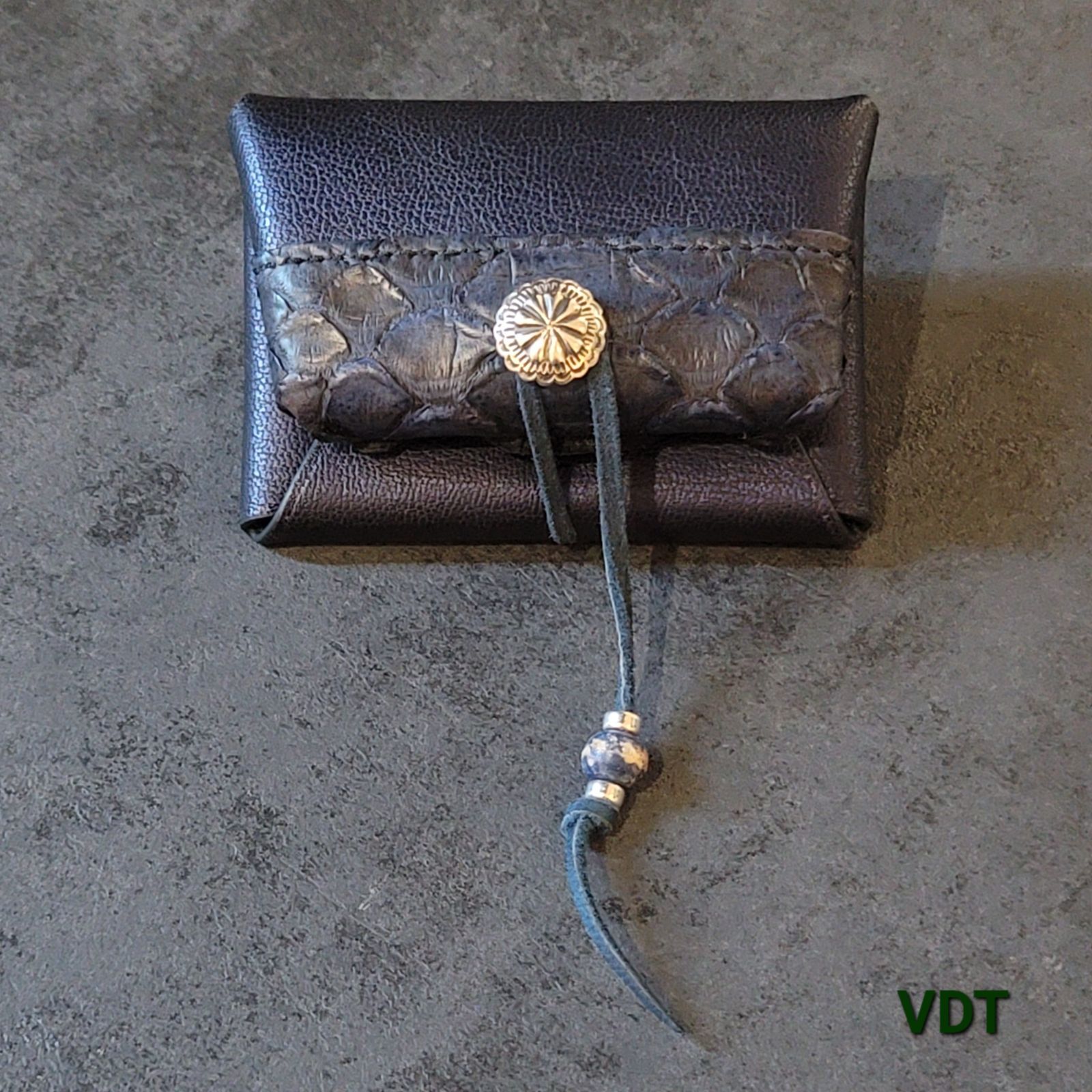 コインケース 小銭入れ コンチョ sv925 パイソン 小物入れ アメカジ