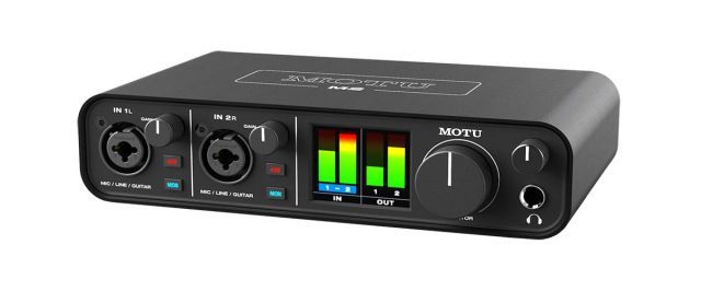 MOTU M 2 in out USBオーディオインターフェース USB DAC ゲーミング iPhone iPad対応 歌枠配信 ギター接続 DAWソフト＆エフェクト付属