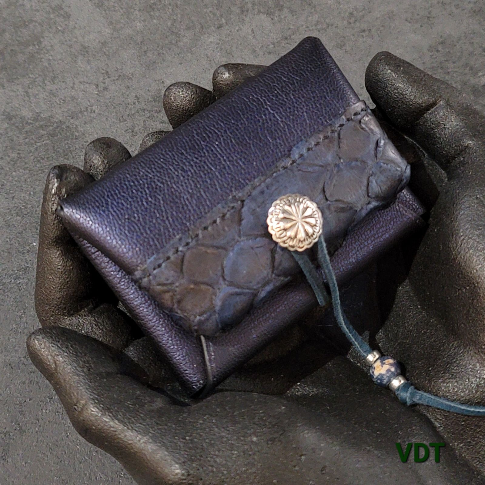 コインケース 小銭入れ コンチョ sv925 パイソン 小物入れ アメカジ