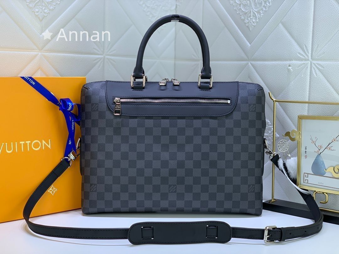ルイヴィトン Louis Vuitton メンズ ビジネスバッグ トートバッグ モデル ポルトドキュマン ジュール PDJ NM ハンドバッグ ダミエグラフィット ブラック N 48260