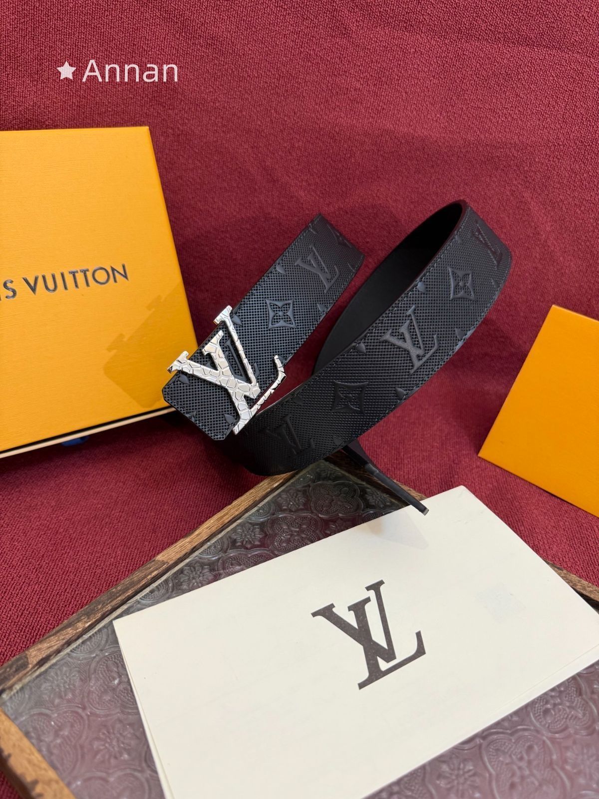 LOUIS VUITTON ルイヴィトン メンズ ベルト 本革