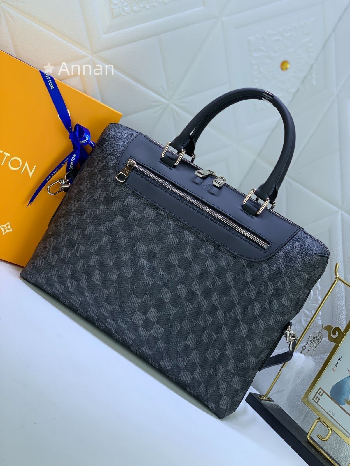 ルイヴィトン Louis Vuitton メンズ ビジネスバッグ トートバッグ モデル ポルトドキュマン ジュール PDJ NM ハンドバッグ ダミエグラフィット ブラック N 48260