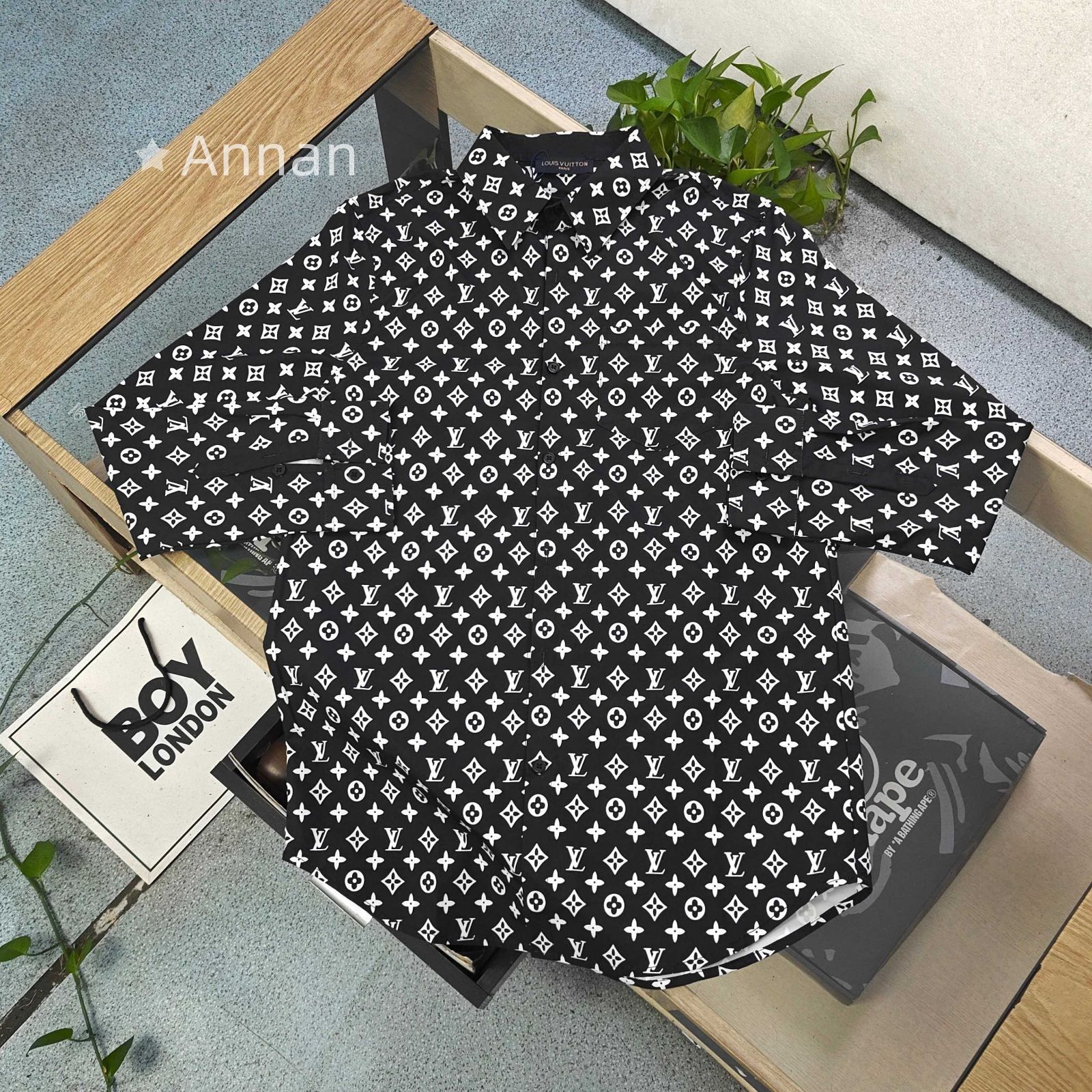 期間 LOUIS VUITTONルイヴィトン メンズ 長袖シャツ モデル