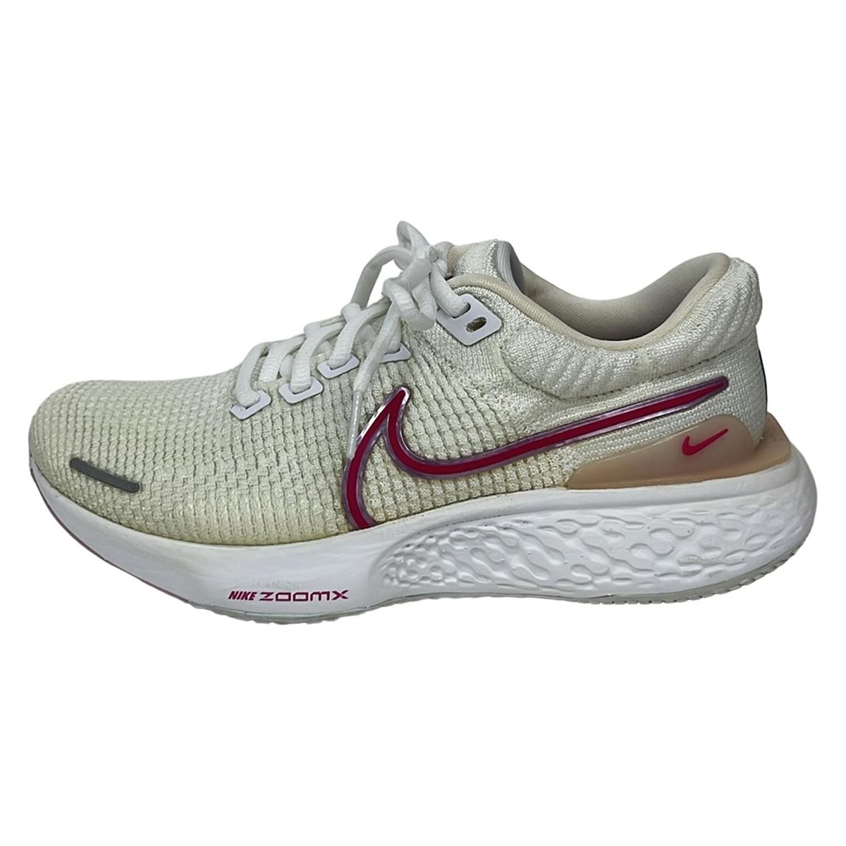NIKE ナイキ スニーカー 23.5 レディース ズームX インビンシブル ラン フライニット 2 DC 9993-100 アイボリー×ピンク×マルチ