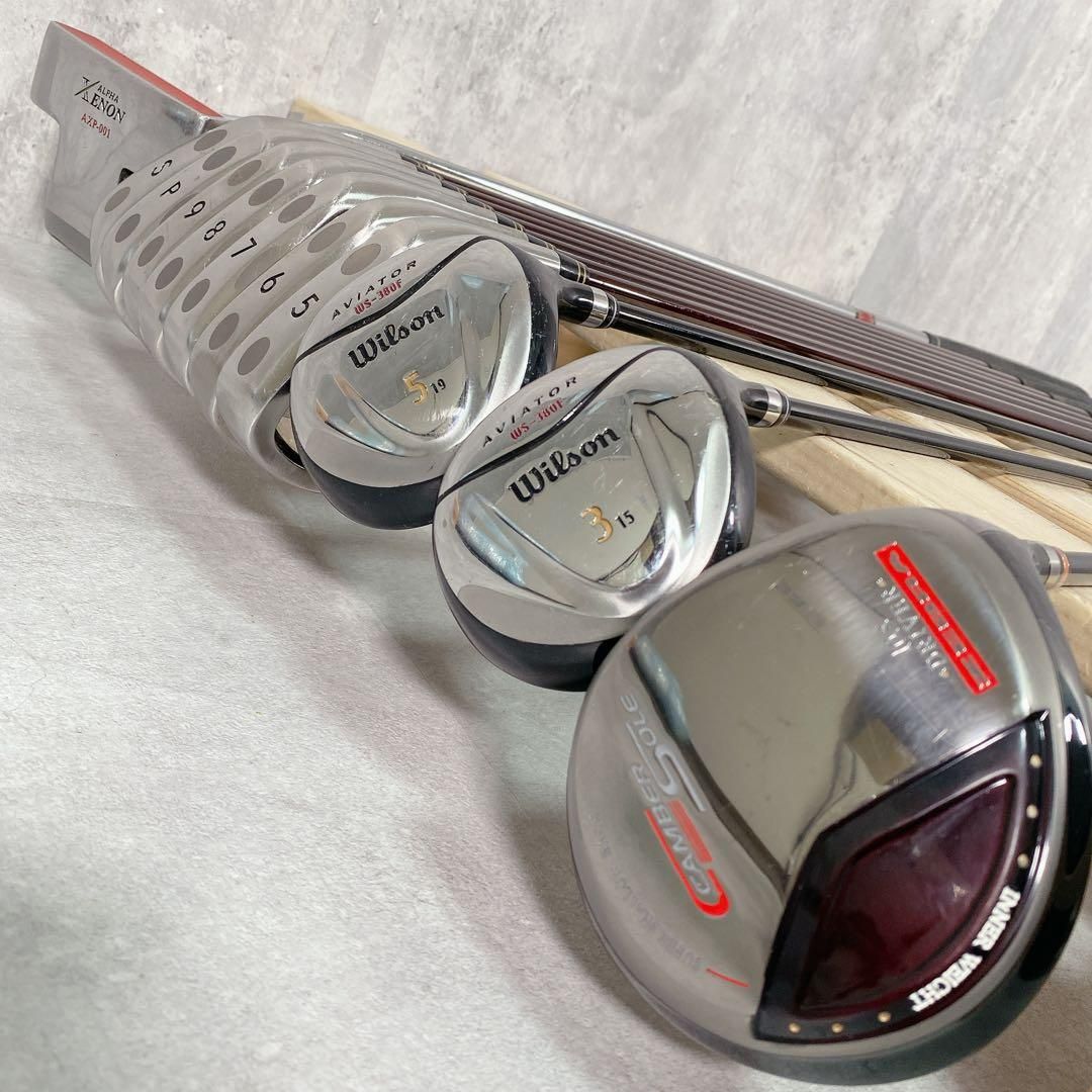 V536 Wilson 他 メンズ ゴルフ クラブ セット 12点 フレックスR V536 Wilson 他 メンズ 販売 ゴルフ クラブ セット 12点 フレックスR