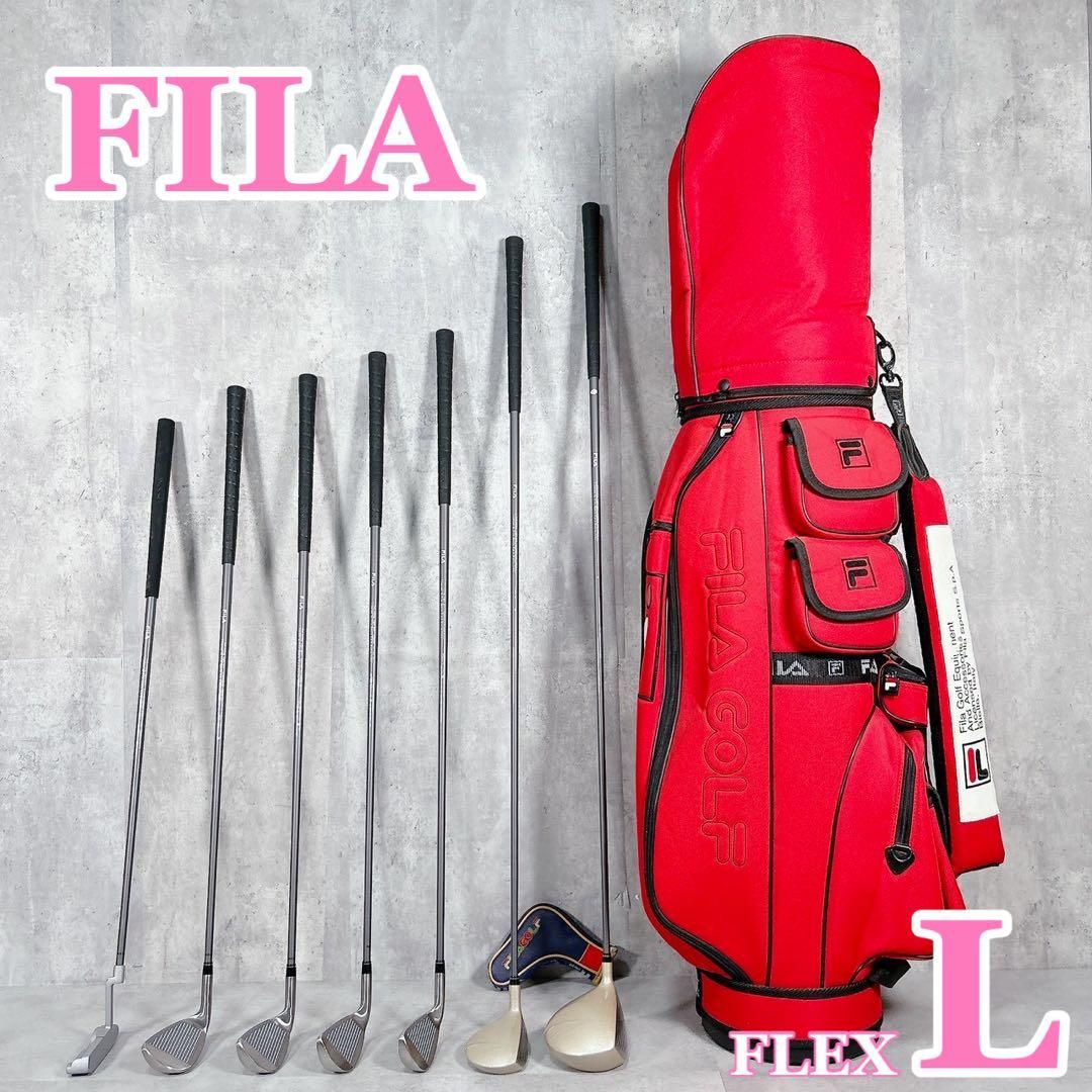 V 538 FILA レディース ゴルフ クラブ セット 初心者 ビギナー 赤