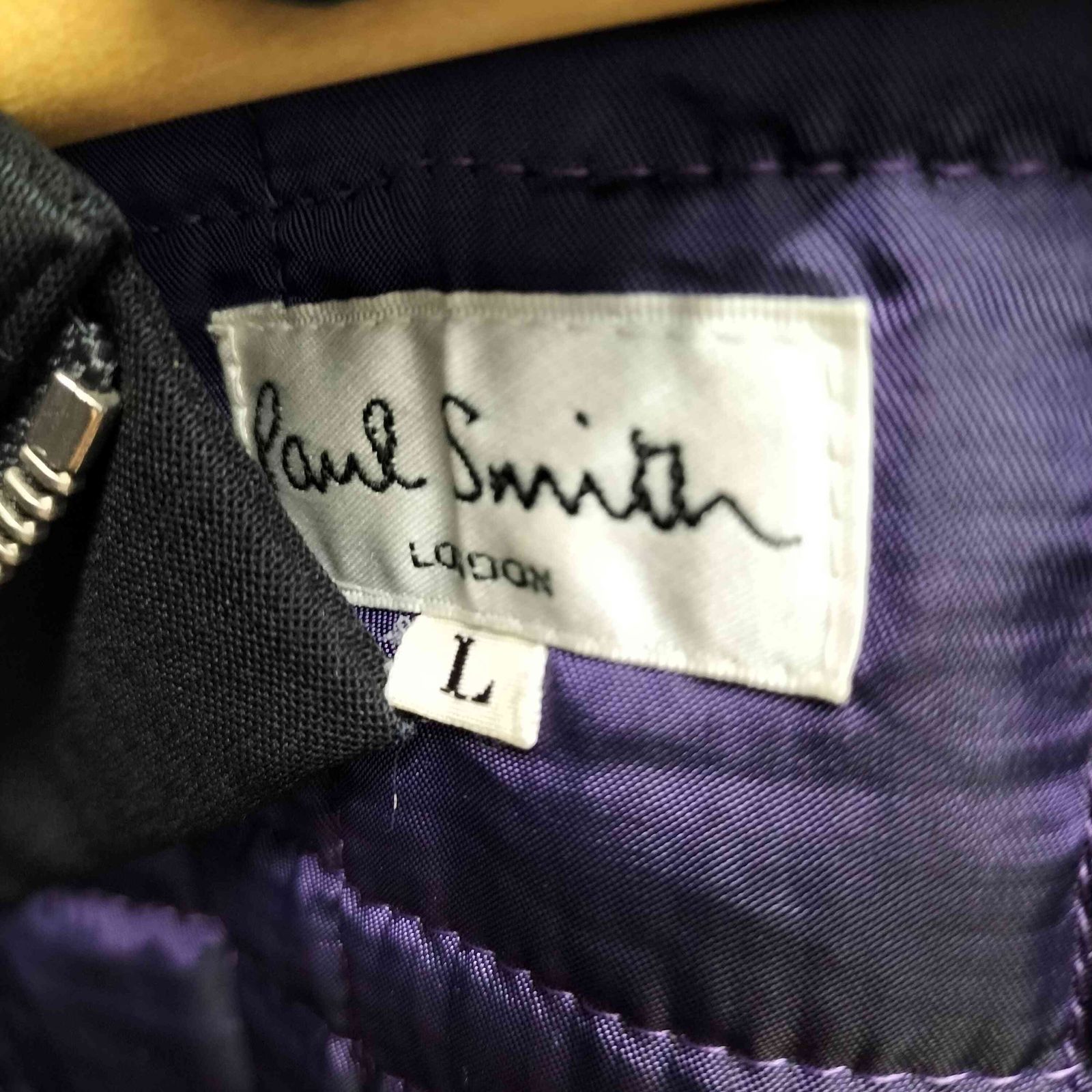 Paul Smith LONDON(ポールスミスロンドン) Thinsulate Liner Coat 裏地キルティング シンサレート ライナー付き パッカブル 比翼 ジップ コート メンズ import：L 【中古】【ブランド古着バズストア】 ポールスミスロンドン Paul Smith LONDON Thinsulate Liner Coat 裏地