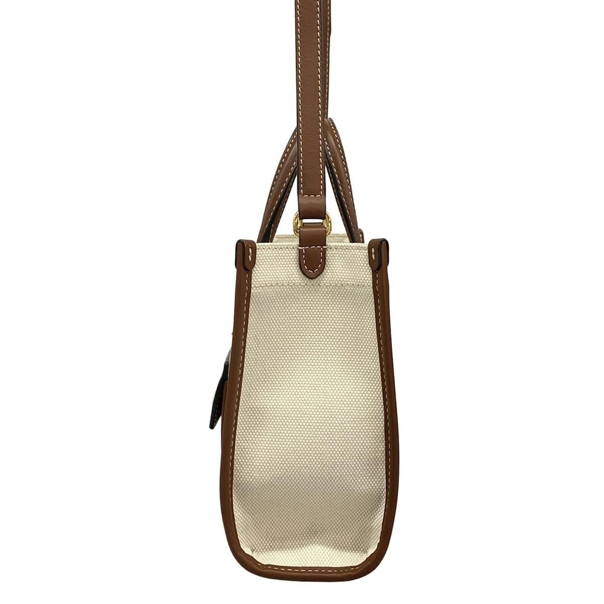 BURBERRY ショルダーバッグ アイボリー/ブラウン 保存袋付き BURBERRY/Burberry(バーバリー) ショルダーバッグ - 8044143