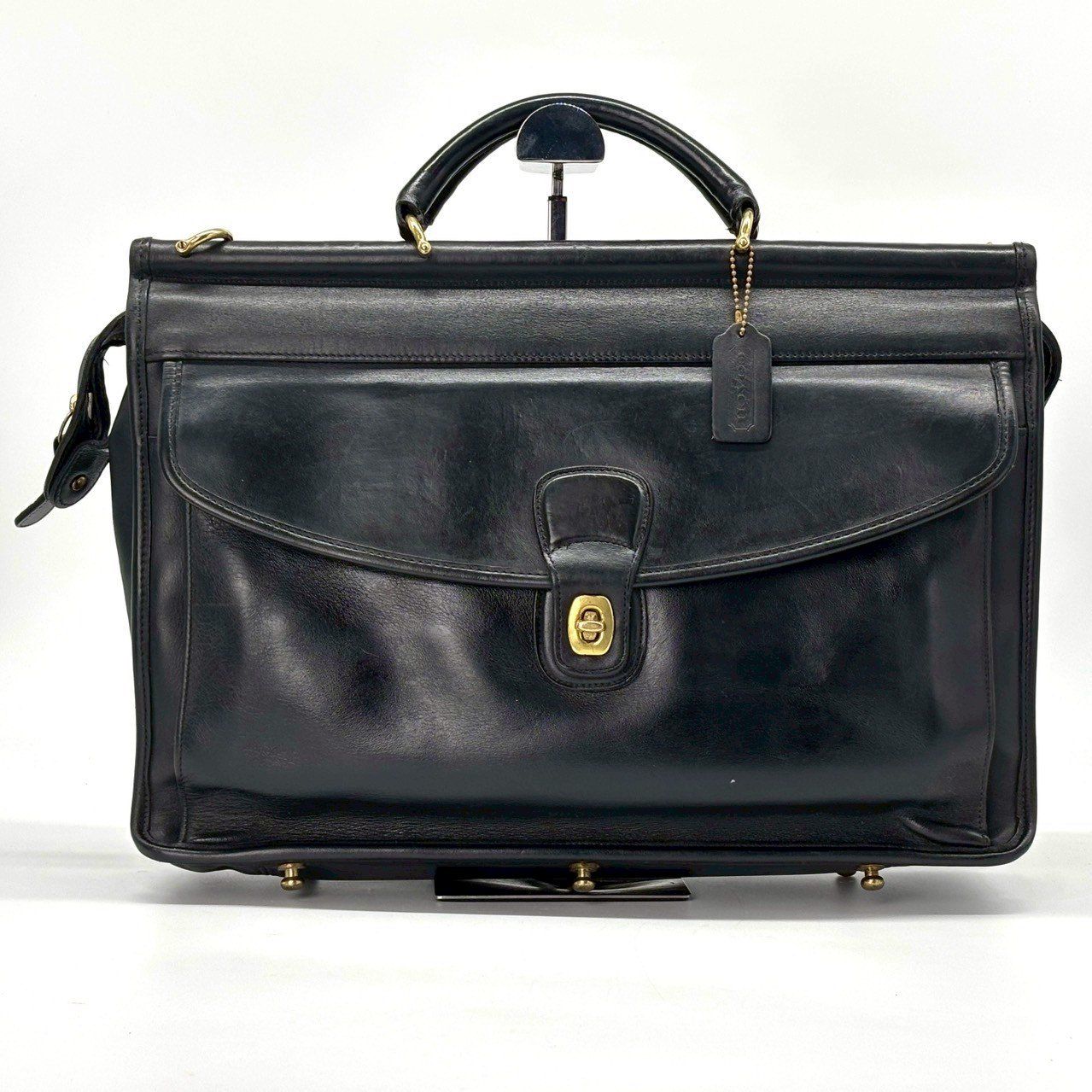 品格で差がつく相棒 COACH オールドコーチ レノックス ビジネスバッグ 2 WAY ブリーフケース グラブタンレザー A 4 PC収納可 黒 5213