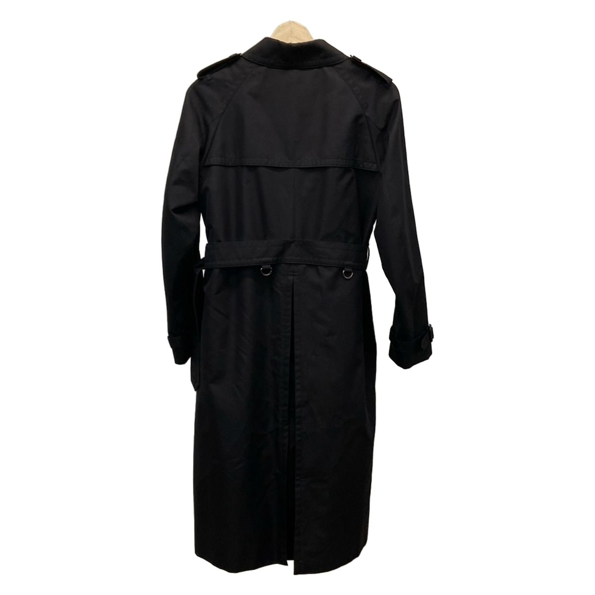 Aquascutum アクアスキュータム トレンチコート サイズ10 L レディース - 黒 長袖 春 秋