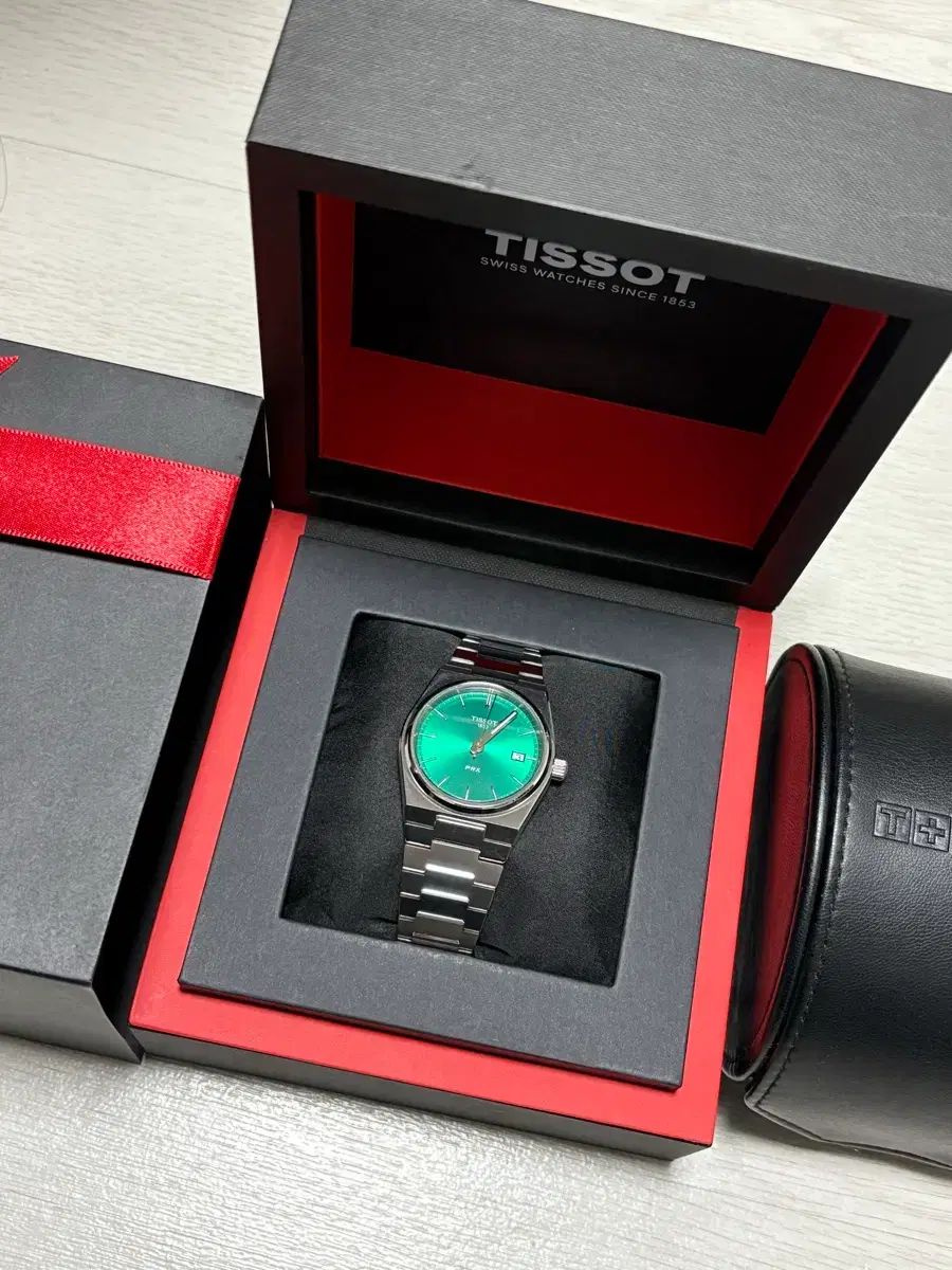 ティソ PRX クオーツ 35 mm グリーン