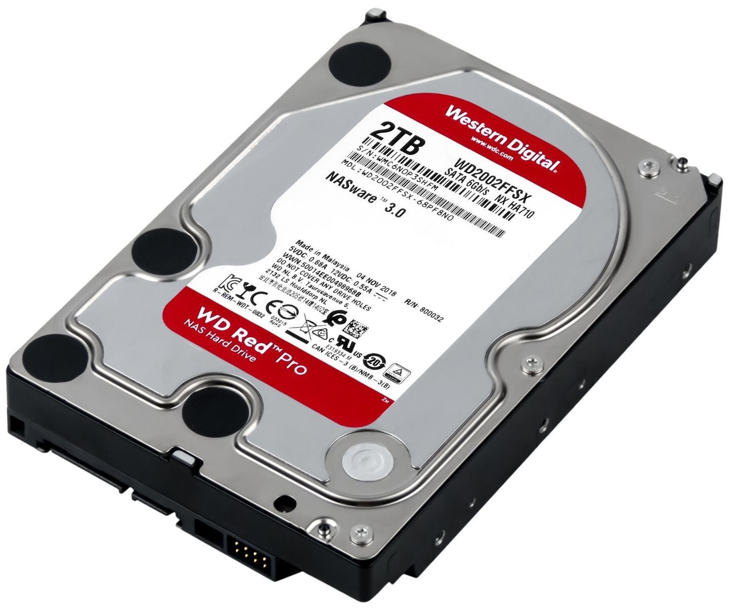 【3年保証】Wd Red Pro Wd2002Ffsx Nx Ha710 Nasware 3.0 2Tb 7200Rpm 64Mb Sata Iii 3.5