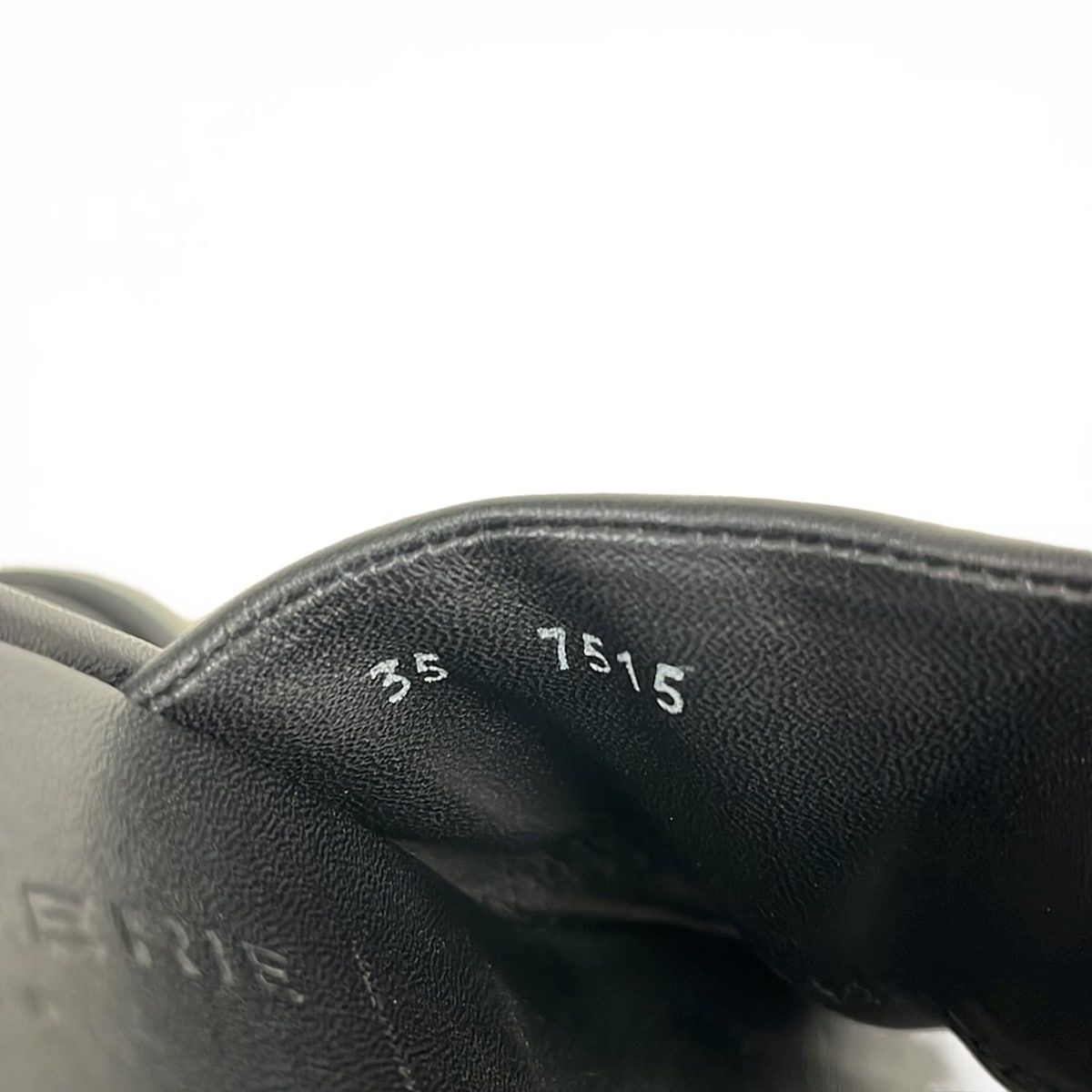  クレジュリー ミュール 35 レディース 黒 ウェッジソール レザー ミュール サンダル ミュール