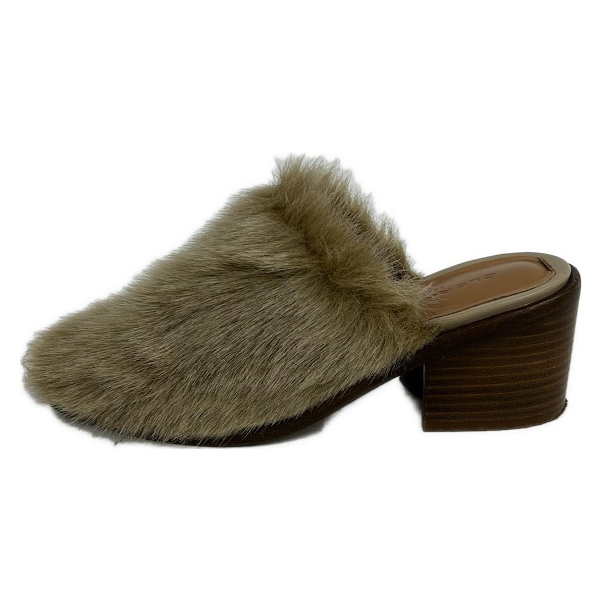 クレジュリー ミュール 35 レディース ベージュ フェイクファー