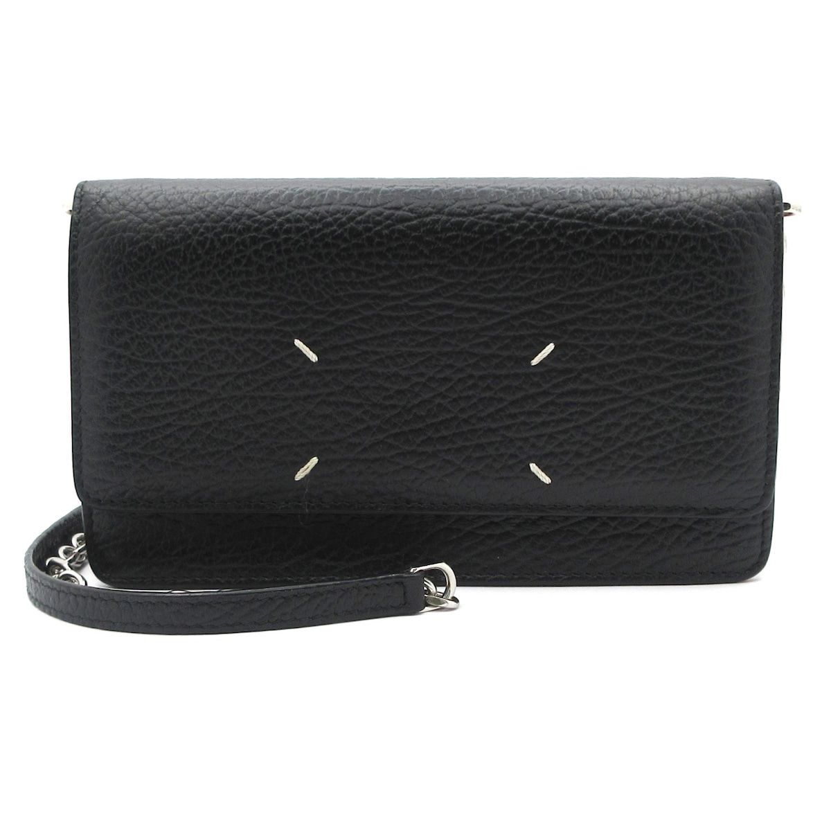 Maison Margiela メゾンマルジェラ 財布 4ステッチ チェーンウォレット 黒 レザー
