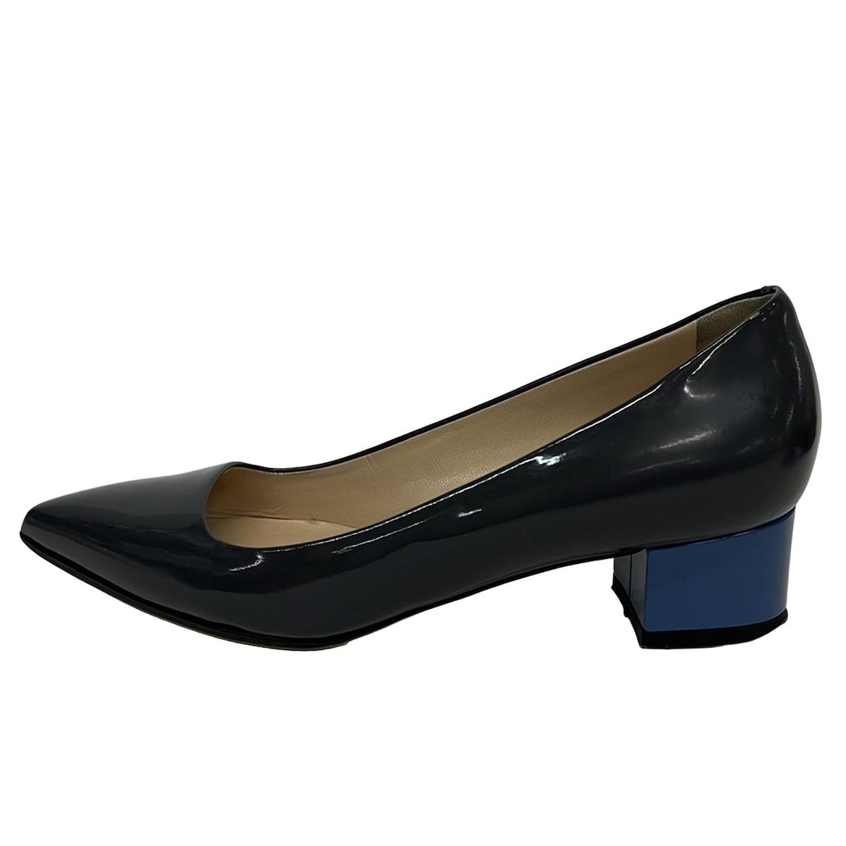 PELLICO ペリーコ パンプス 35 レディース - グレー×ブルー 35|アウトソール張替 レザー