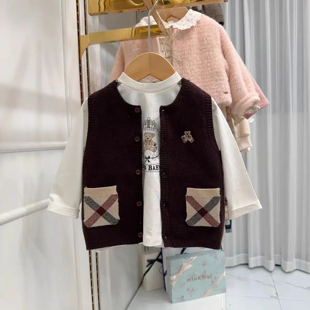 andmary Lotta frill mini dress