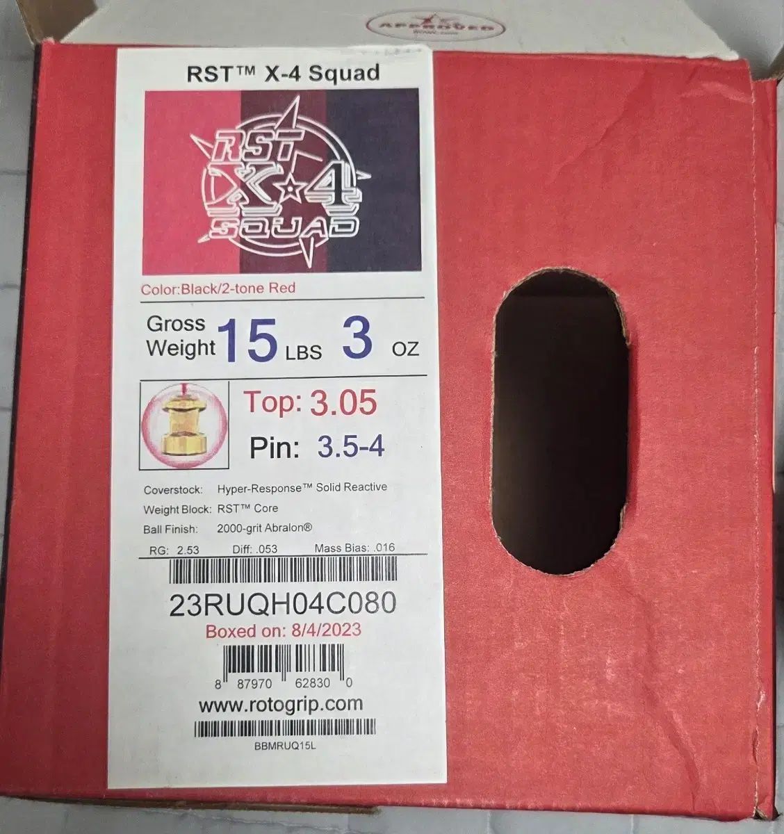 ロトグリップ RST X 4 クアッド 15パウンド ボーリングボール