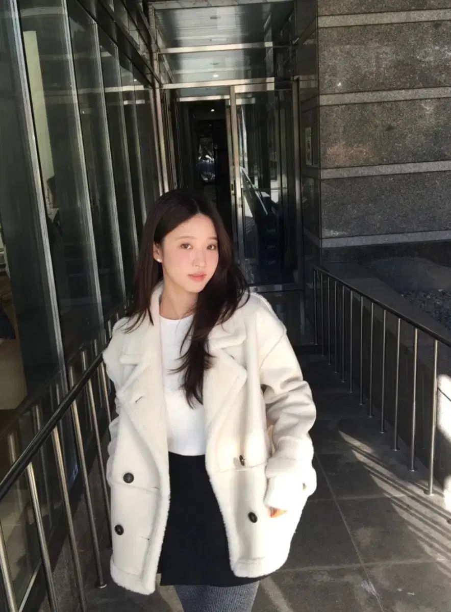 ビコットン ネルラ シアリング ジャケット ムートン