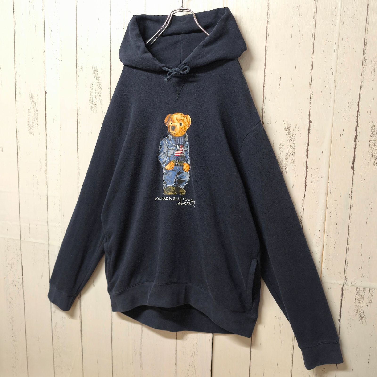 人気デザイン】POLO RALPH LAUREN セール ポロベア パーカー ネイビー