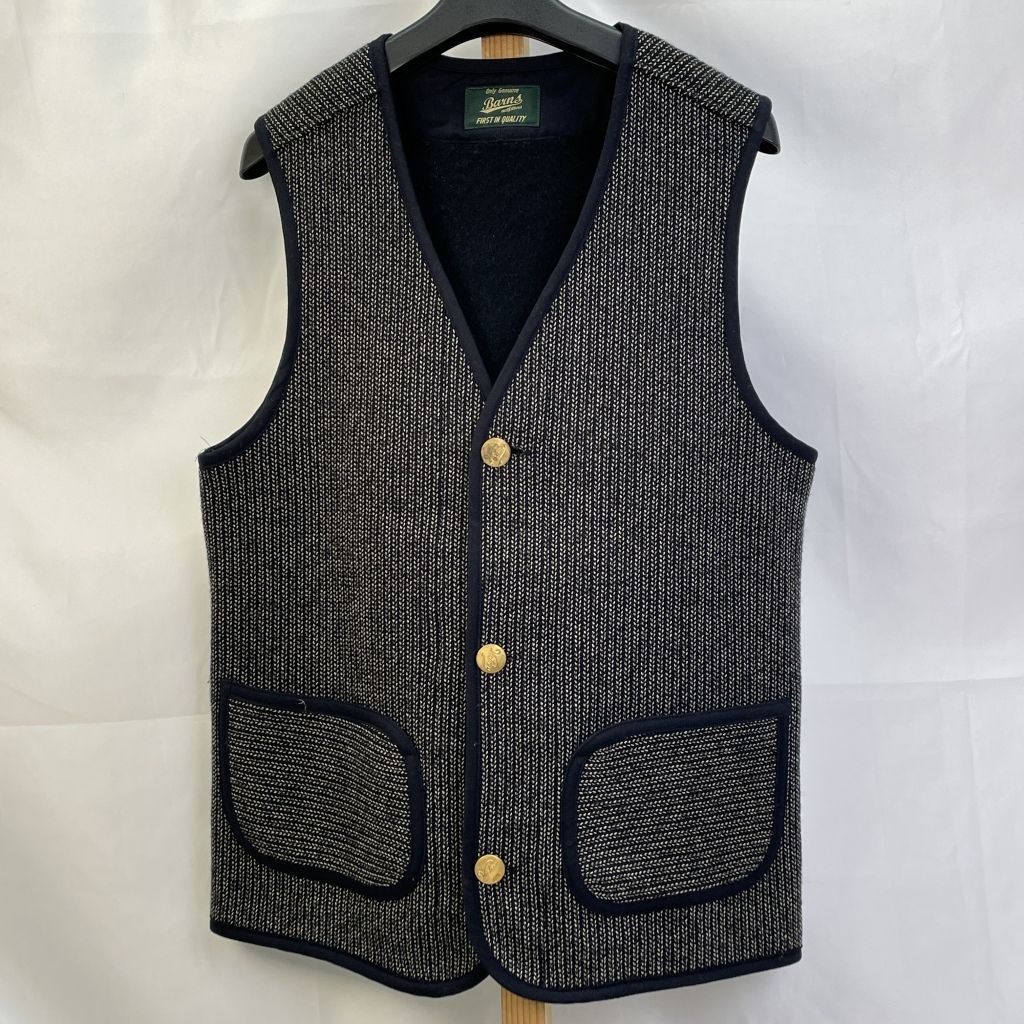 01 w 5879 Barns Outfitters バーンズアウトフィッターズ ビーチクロスベスト ブラック サイズM メンズ ベスト アクリル 品