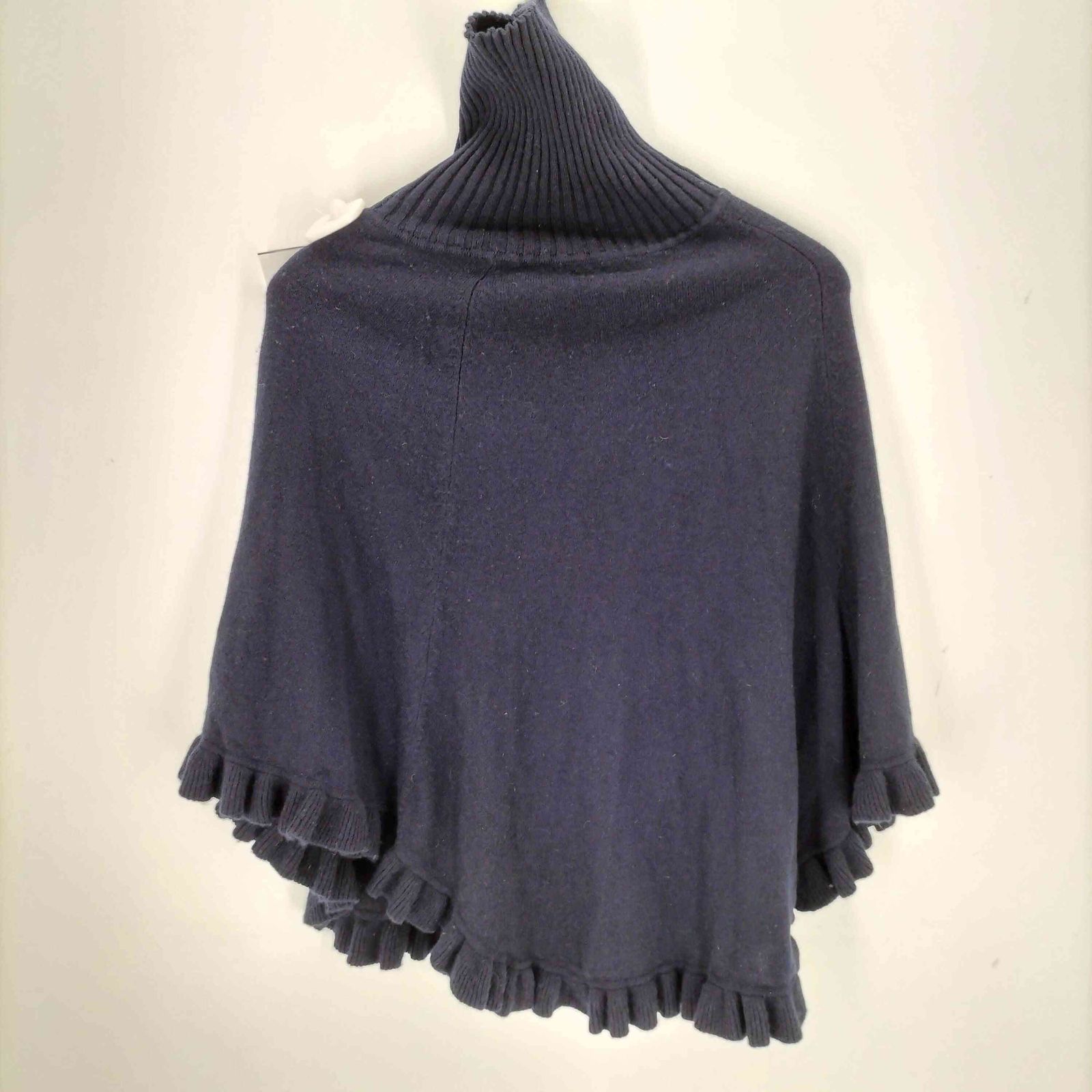 バーニーズニューヨーク BARNEYS NEWYORK カシミヤ100% ニットポンチョ