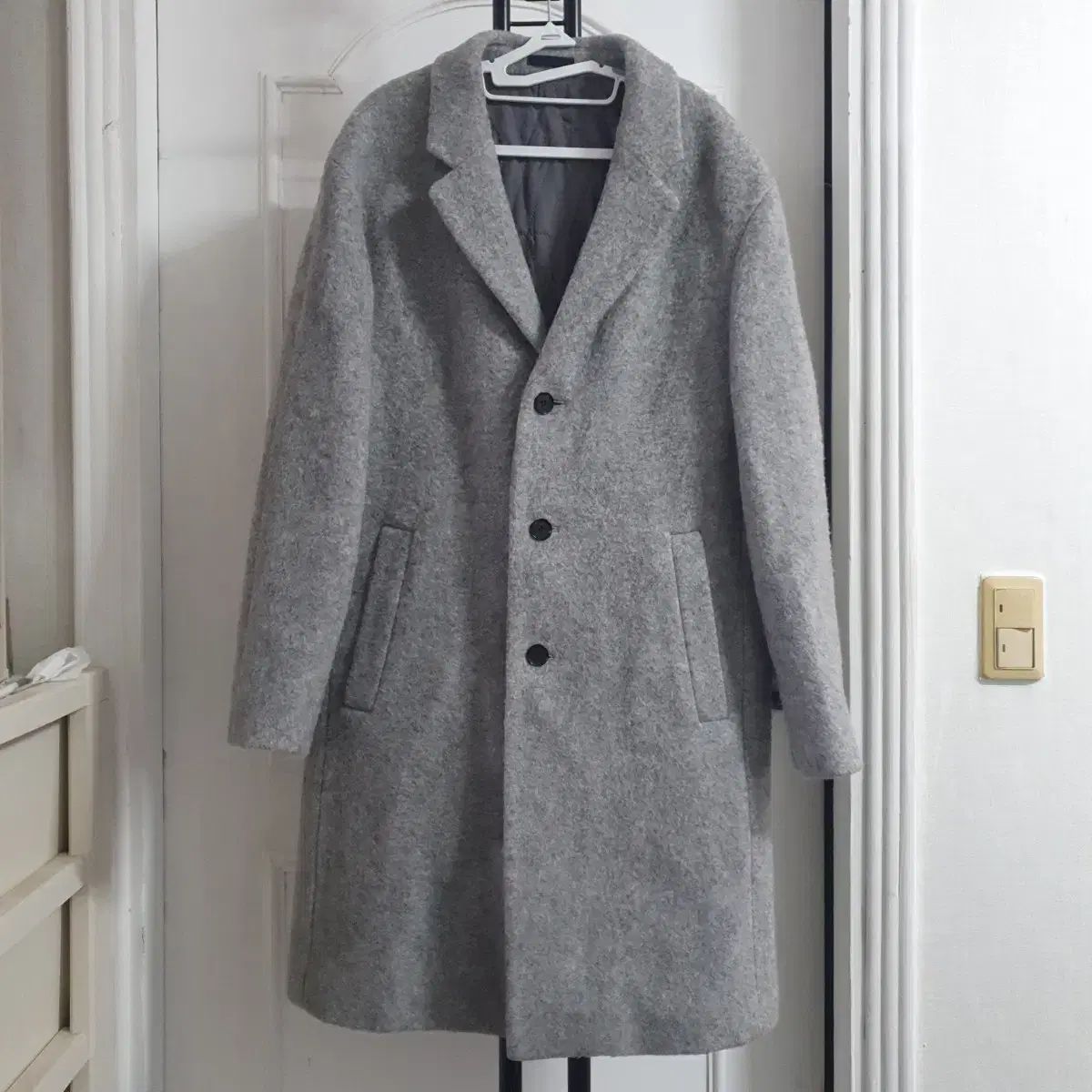 ZIOZIA ジオジア メンズ ウールコート グレー L 100