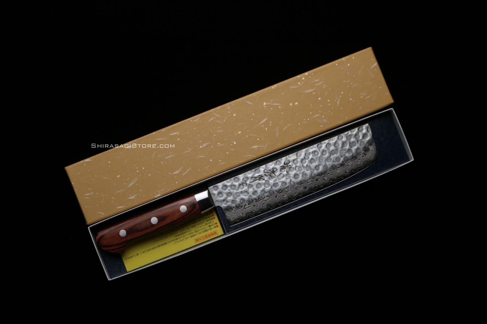 堺孝行 菜切 包丁 VG 10鋼 槌目 ダマスカス17層 160 mm 07223