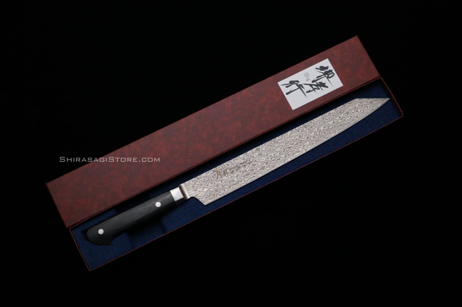 堺孝行 剣型柳刃 包丁 VG 10＆VG 2 コアレスダマスカス 260 mm 14416