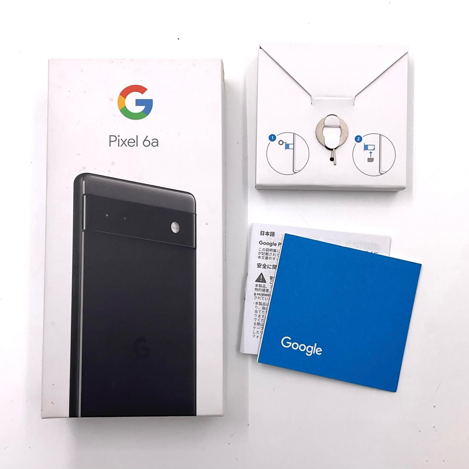 Google オファー Pixel 6a 128GB Charcoal au GB17L 白ロム【難有