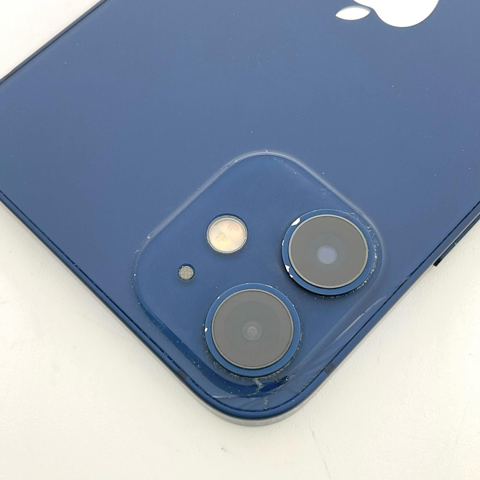 iPhone 12 mini 128GB ブルー docomo 白ロム 73%【難有】【最速発送