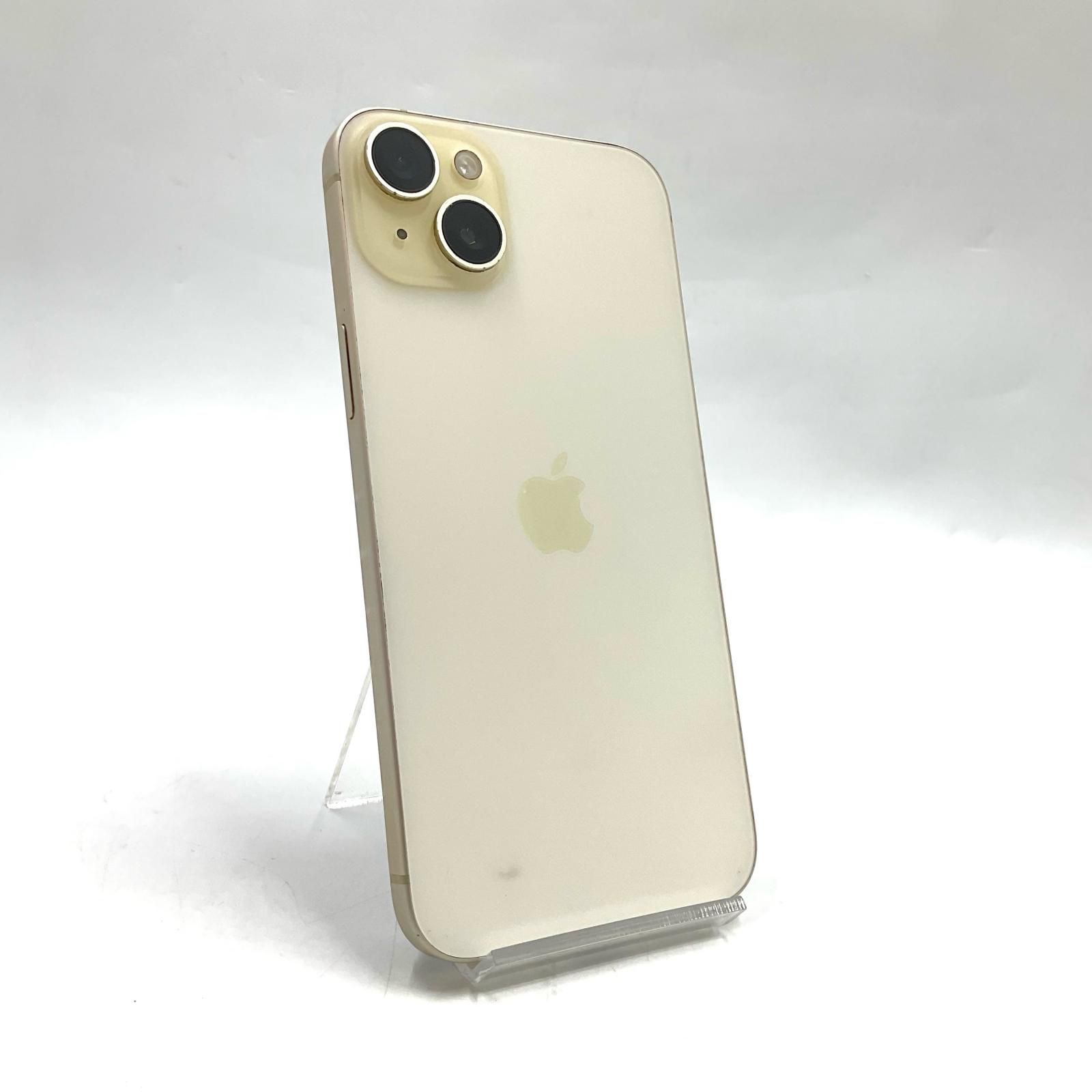 iPhone 15 Plus 256GB イエロー au 動作確認済 83%【全額返金保証