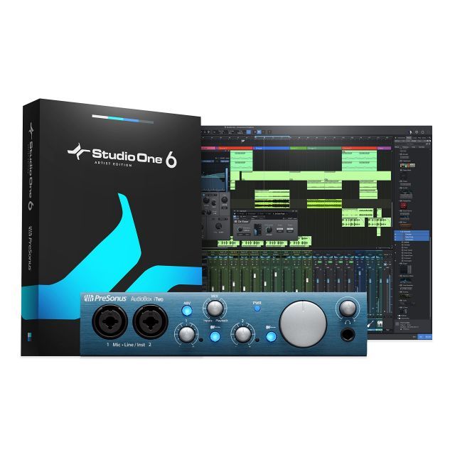 PreSonus AudioBox iTwo USB iPadオーディオ インターフェース 24 Bit 96 kHz 2入力 2出力 Studio One Artistバンドル