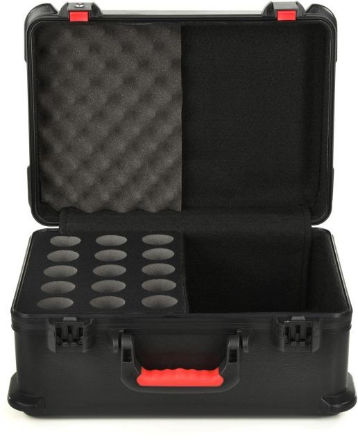 Gator Cases ゲーター ハードケース ダイナミックマイク用 15本収納 PE製 軽量設計 TSA承認ロックラッチ採用 TSA Microphone Series GTSA MIC 15