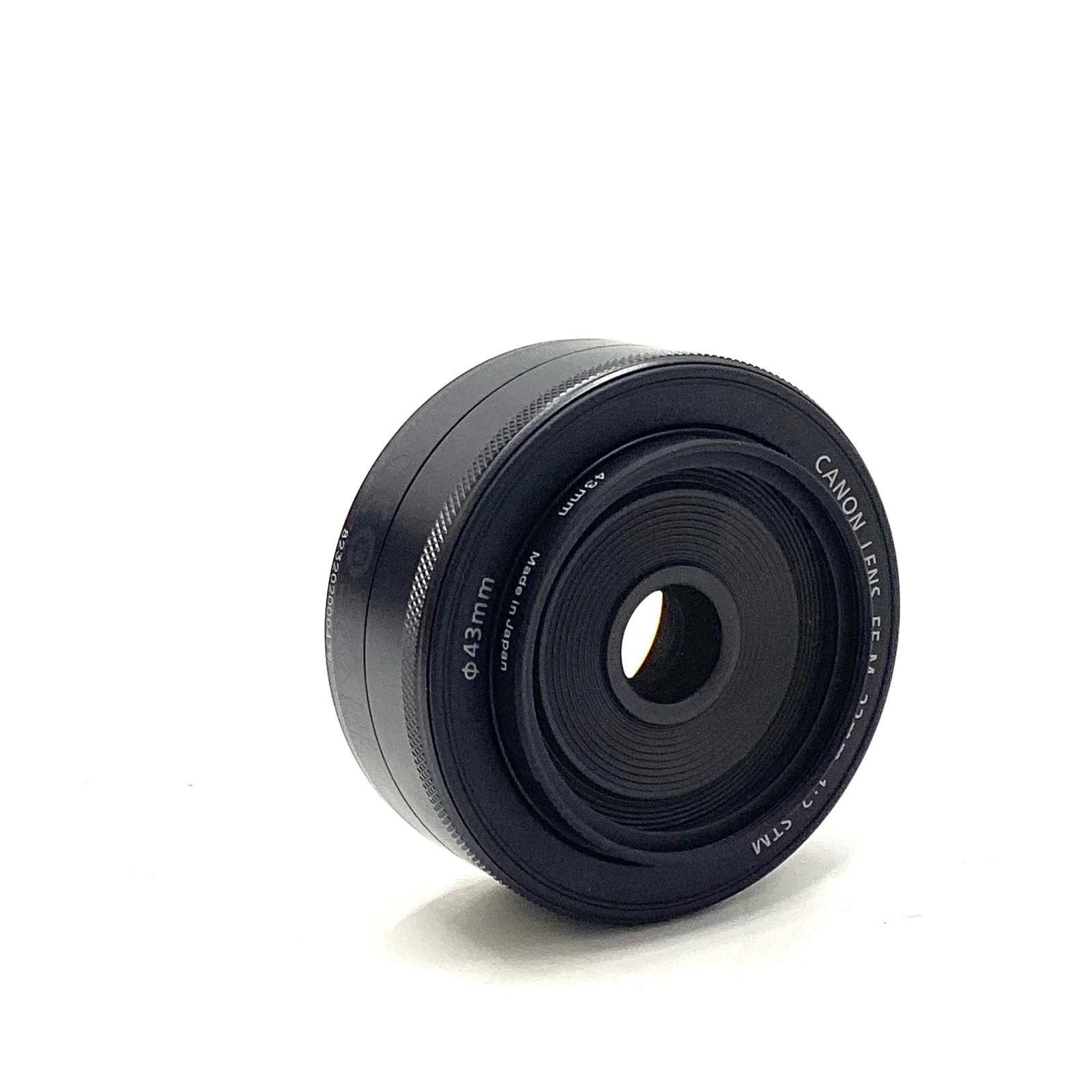 Canon EF-M22mm F2 STM [ブラック] 美品 動作確認済【全額返金保証